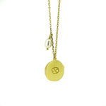 Zodiac Cancer Necklace Gold