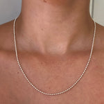 sterling silver ball chain