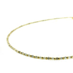 Gold beaded necklace with labradorite gemstones