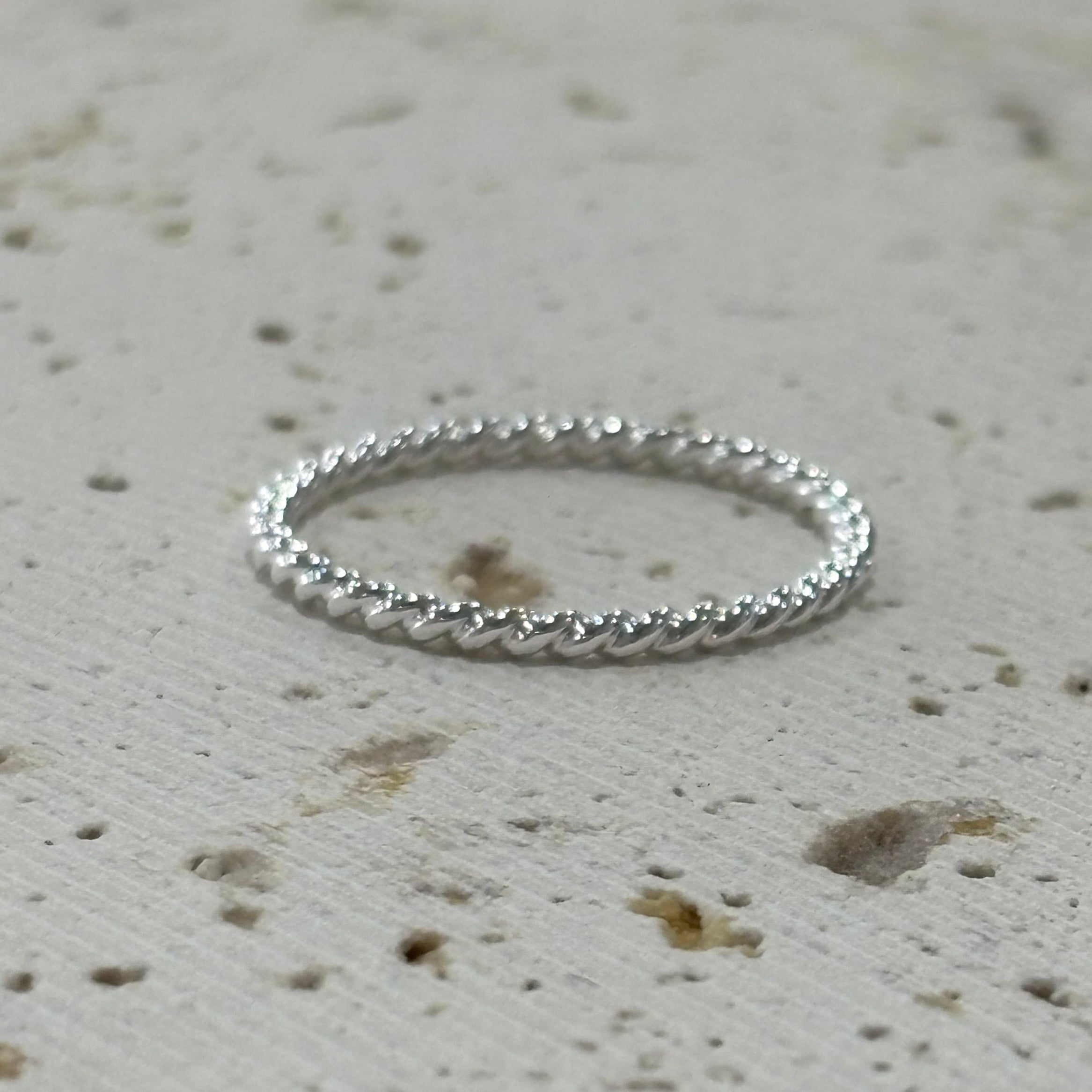 spiral sterling silver ring