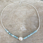 blue lagoon larimar pearl necklace