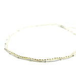 dainty chain and pearl necklace