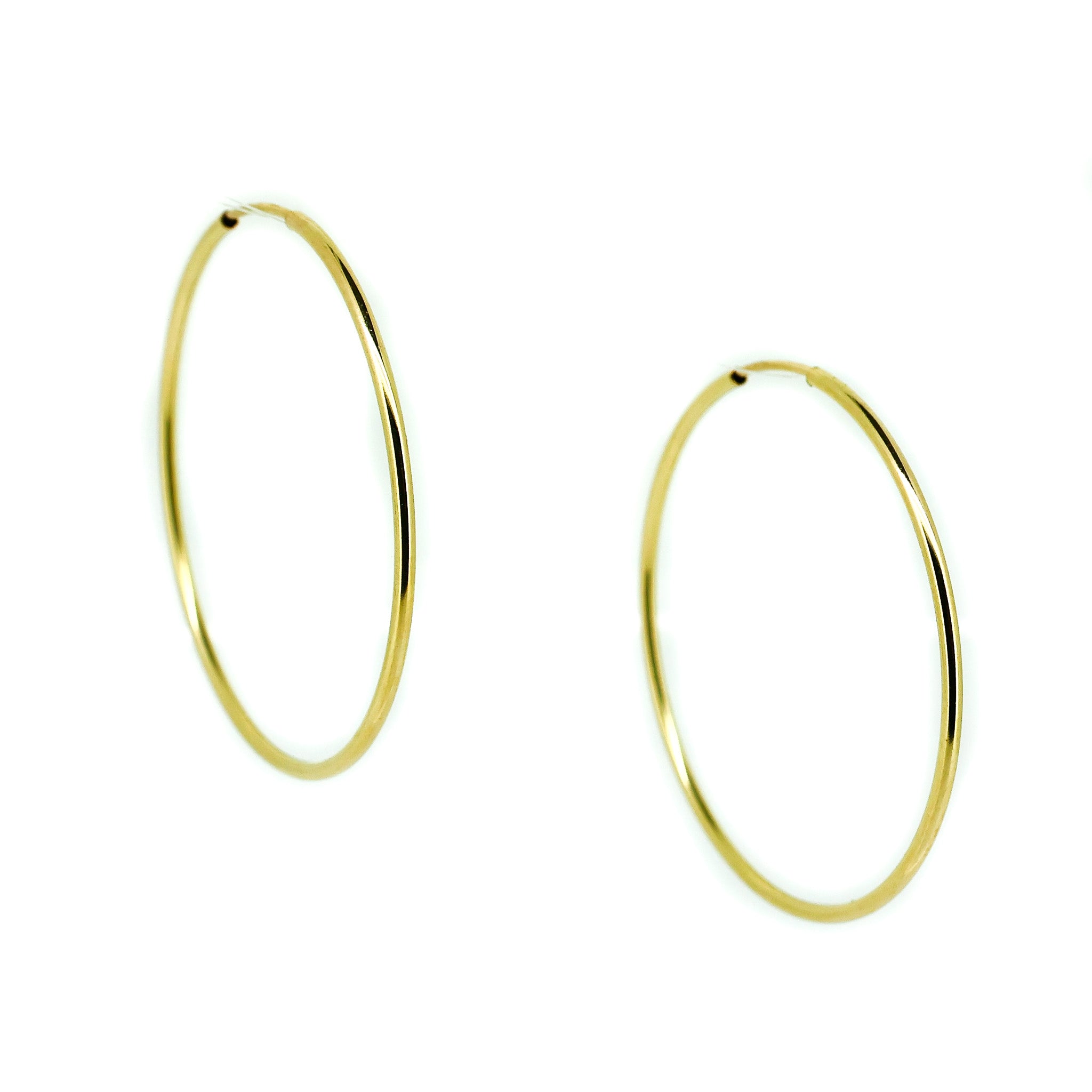 gold hoop earrings
