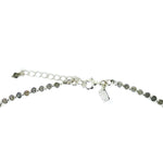 silver gemstone necklace