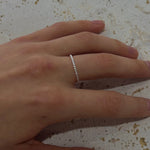 dainty spiral silver ring