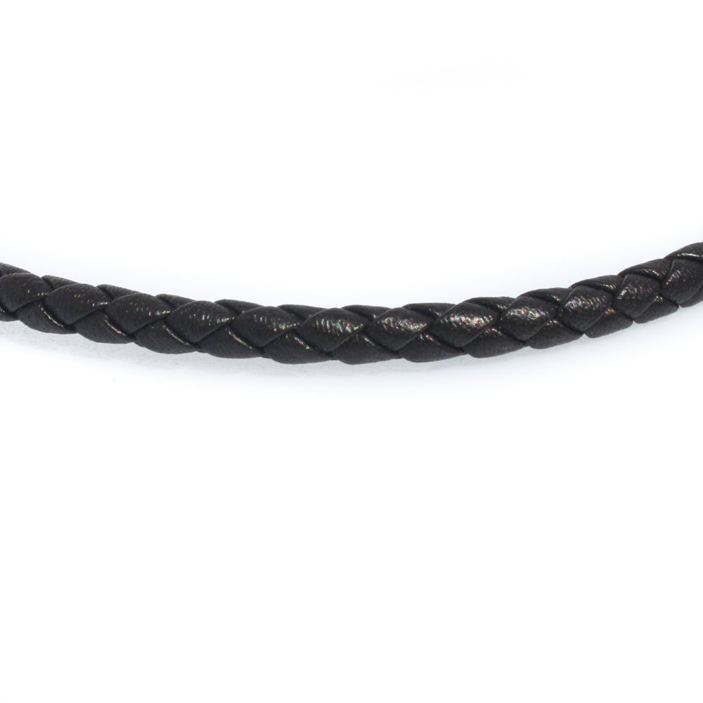 black leather necklace