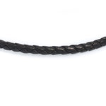 black leather necklace