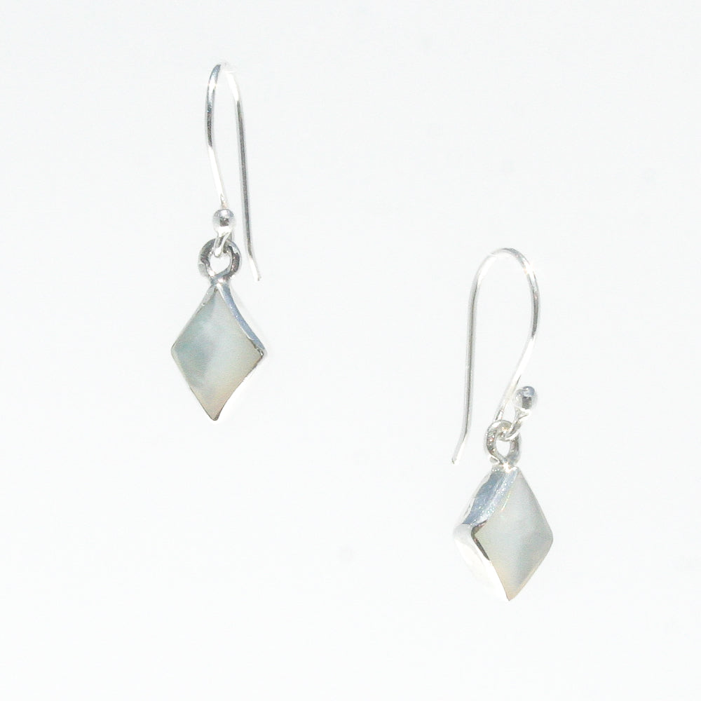 Silver mother of pearl earrings store