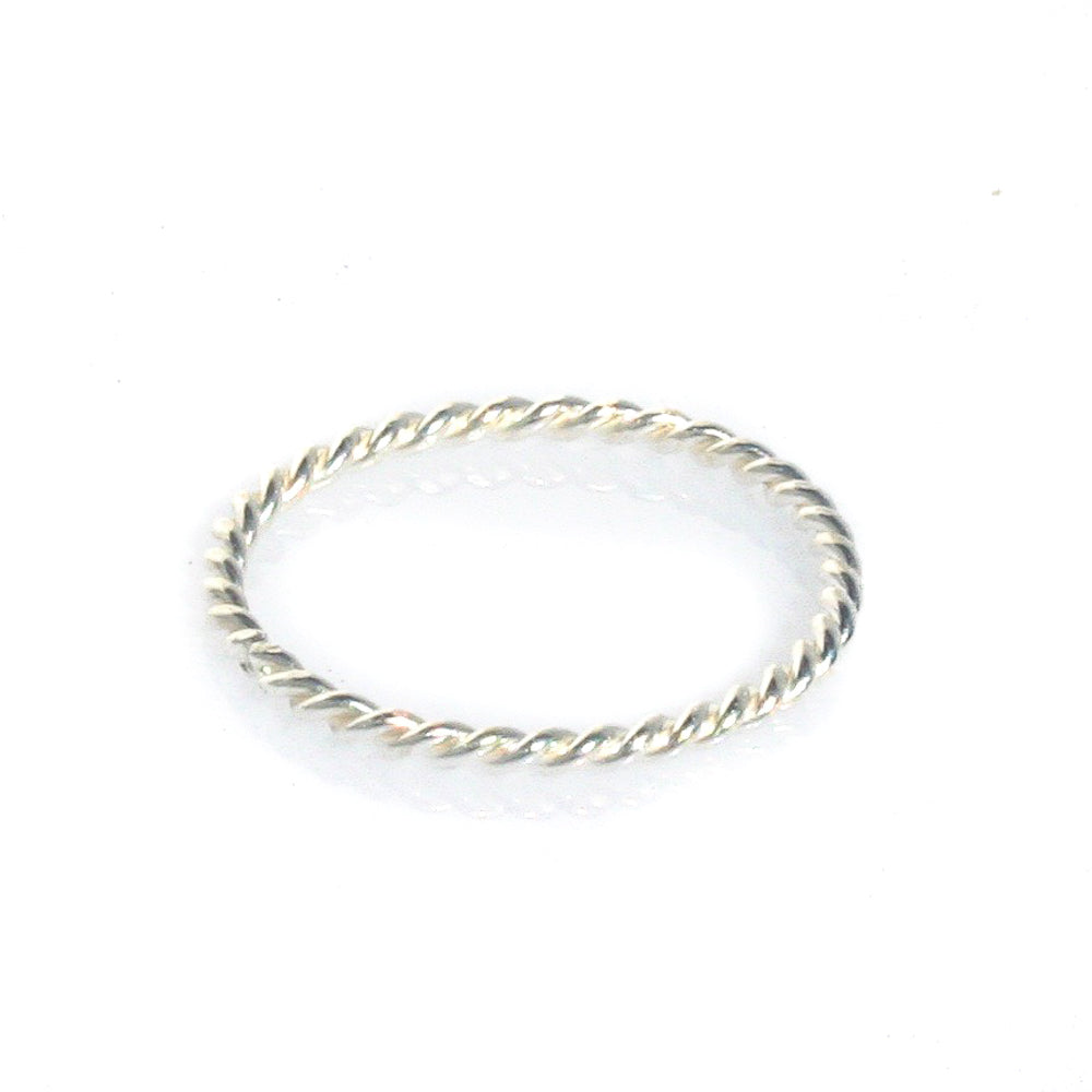 seabreeze spiral steerling silver dainty ring