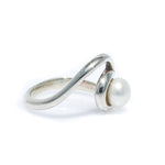 wave pearl ring