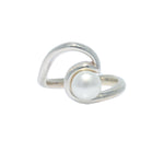 wave pearl ring