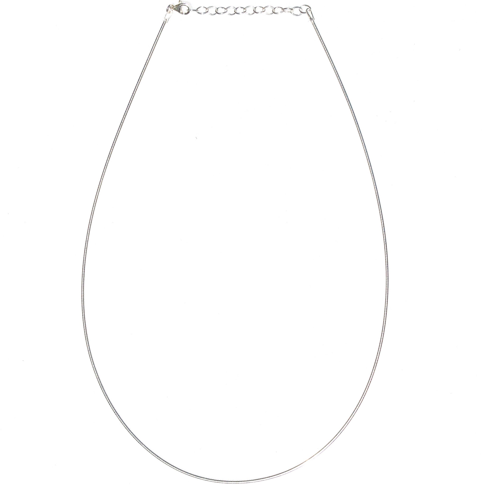 Sterling silver on sale omega necklace