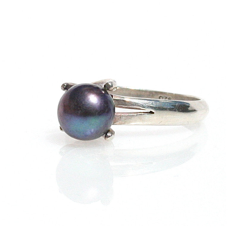 Buy Black Pearl Ring Lush Designs Jewellery