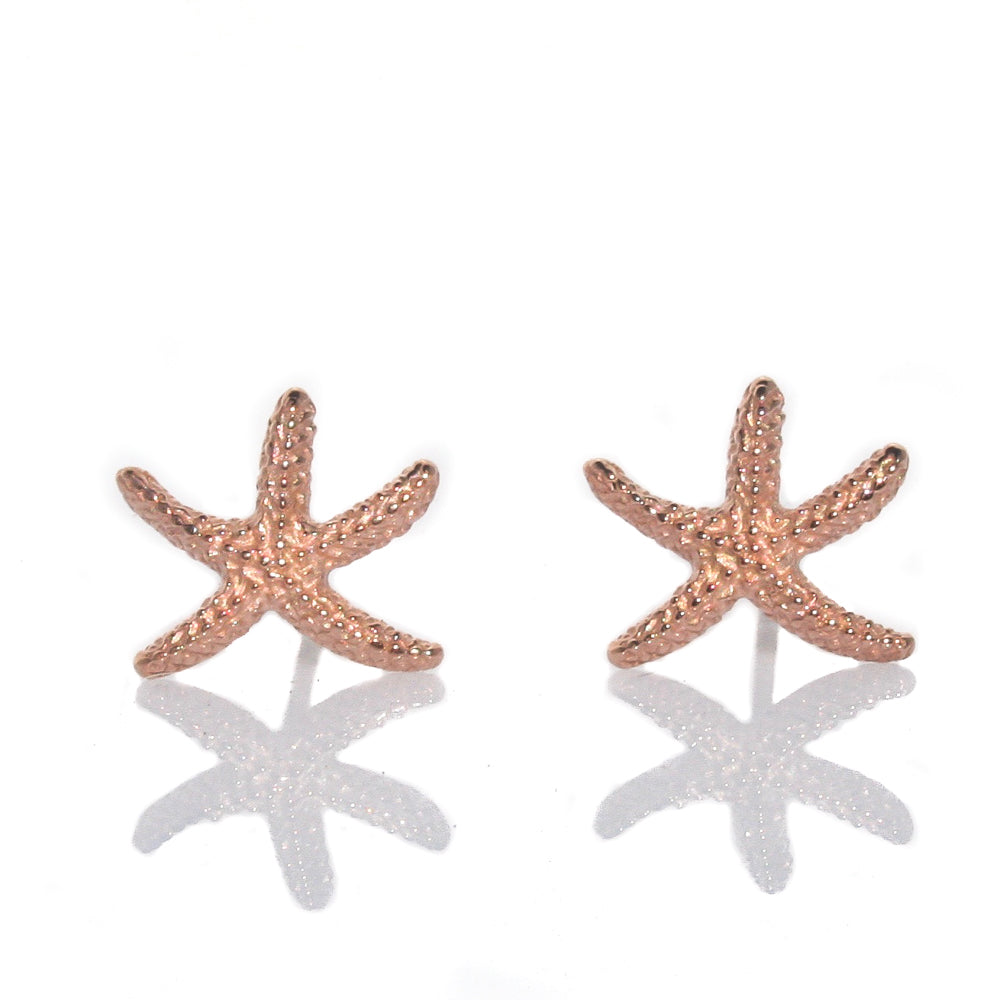 Rose gold starfish earrings hotsell