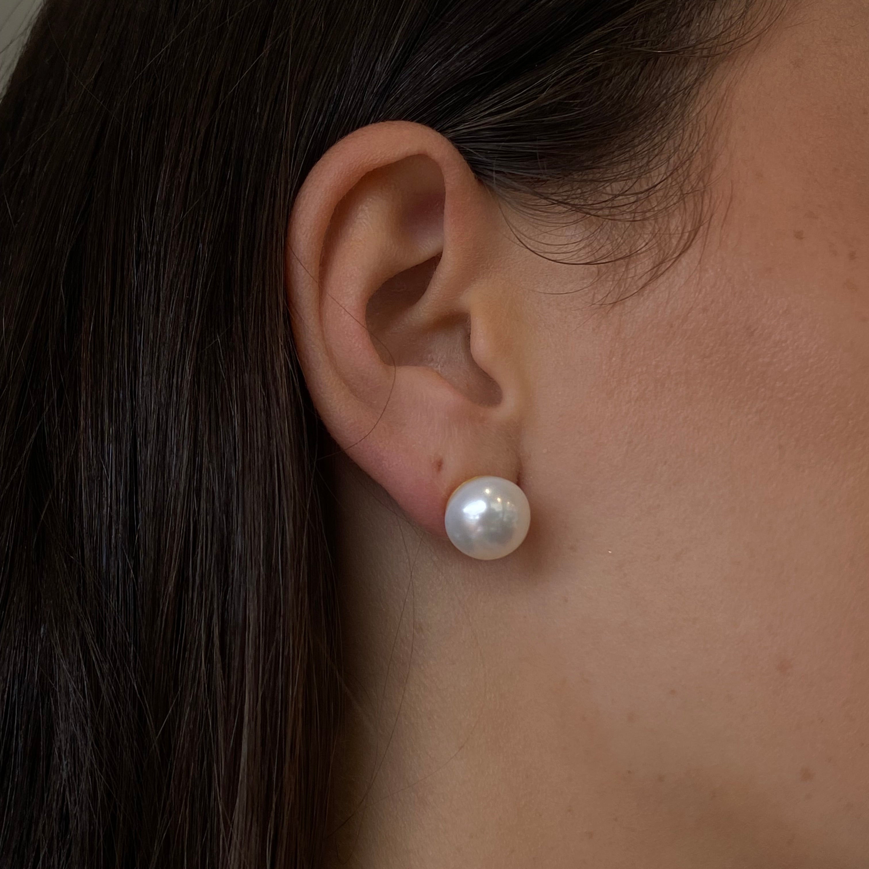 large white pearl studs