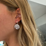 boab tree circle of life earrings silver