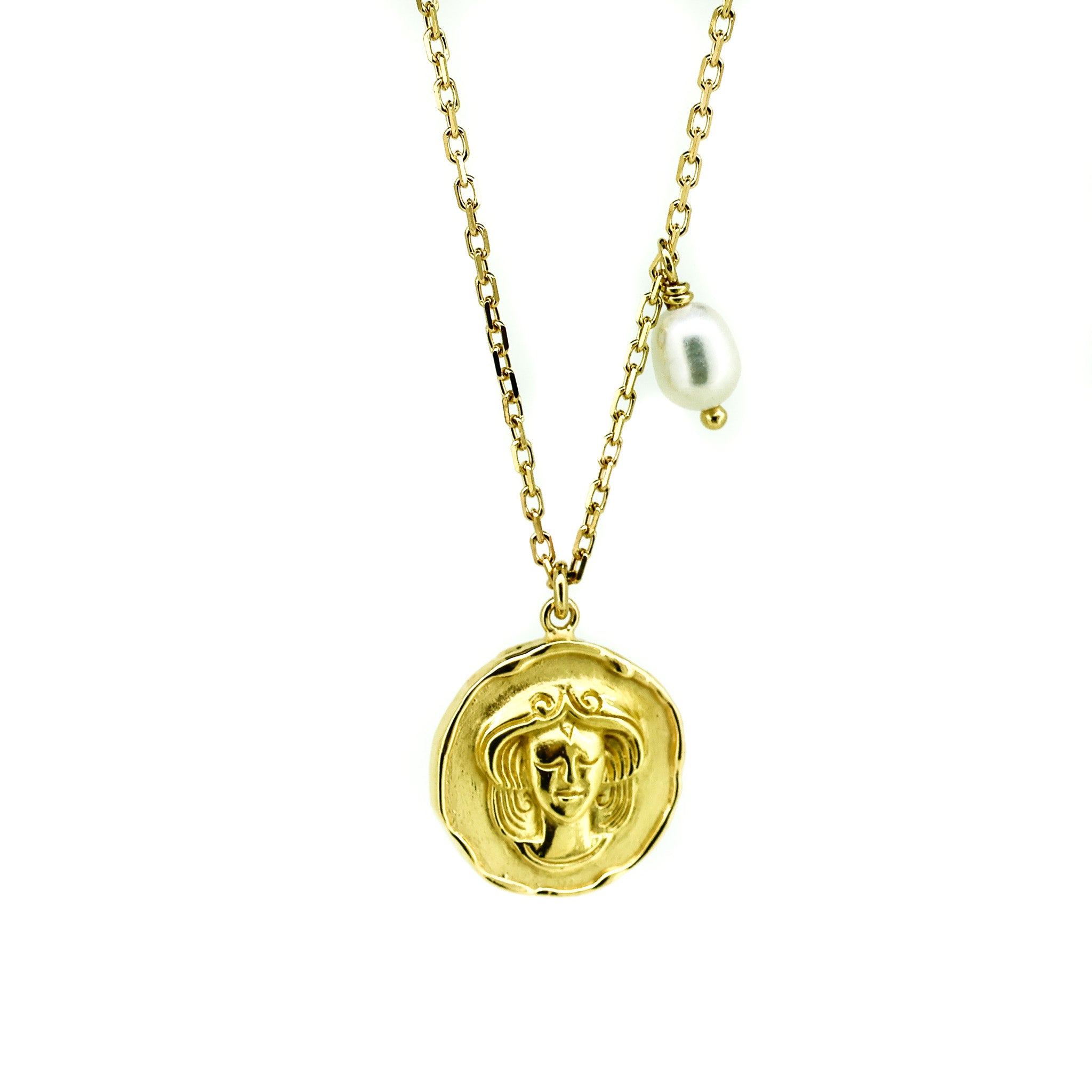 gemini zodiac necklace in gold