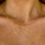 halo gold vermel necklace