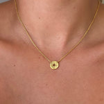 wanderlust necklace gold