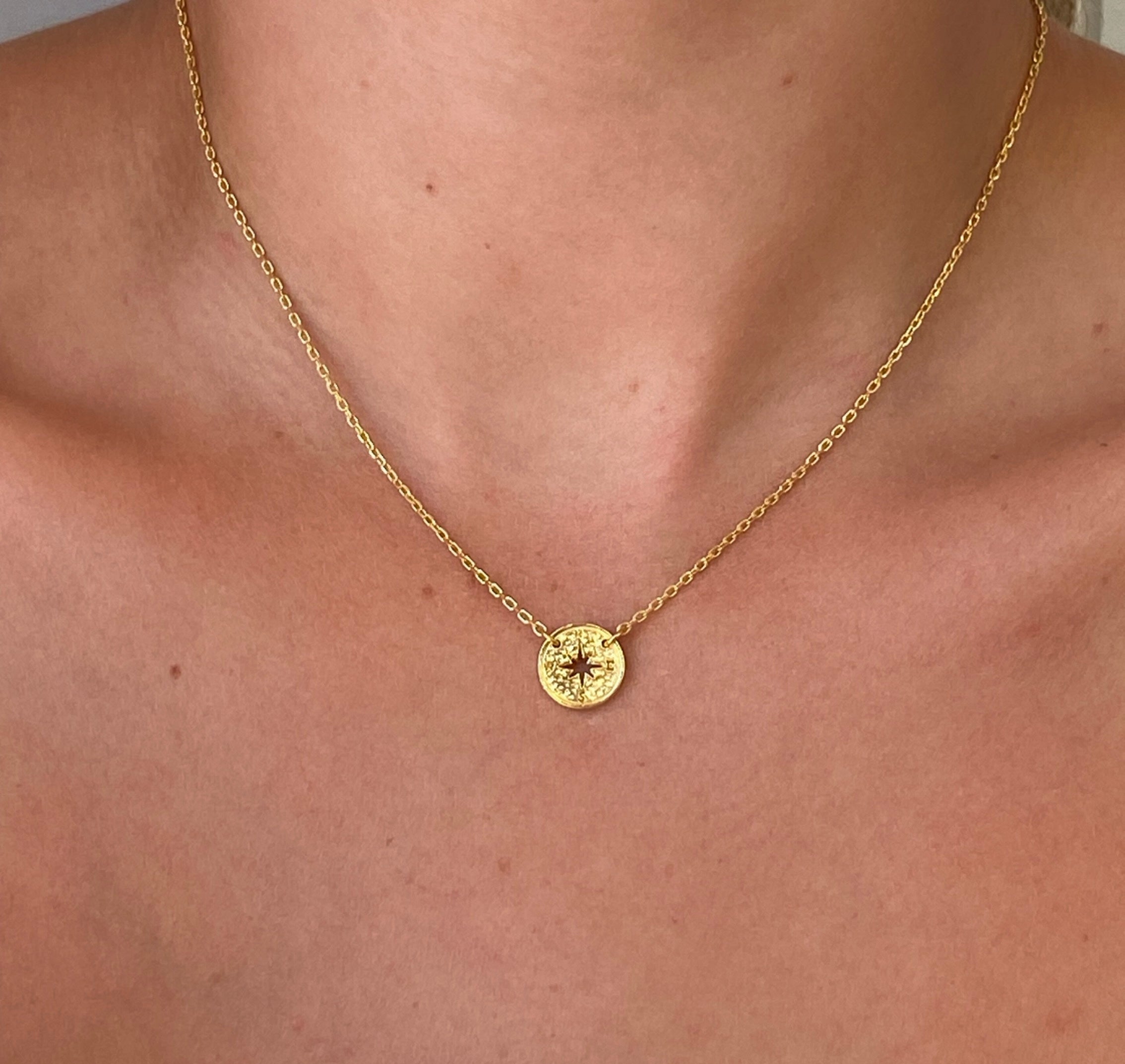 wanderlust necklace gold