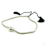 keshi pearl tassel anklet