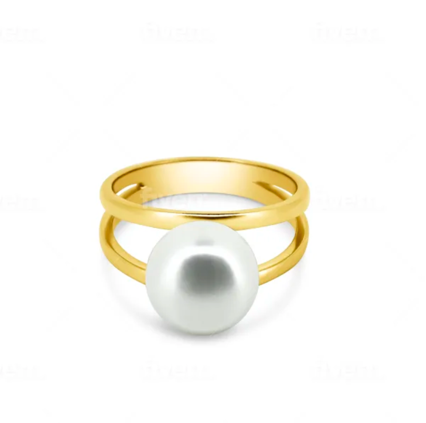 gold pearl ring