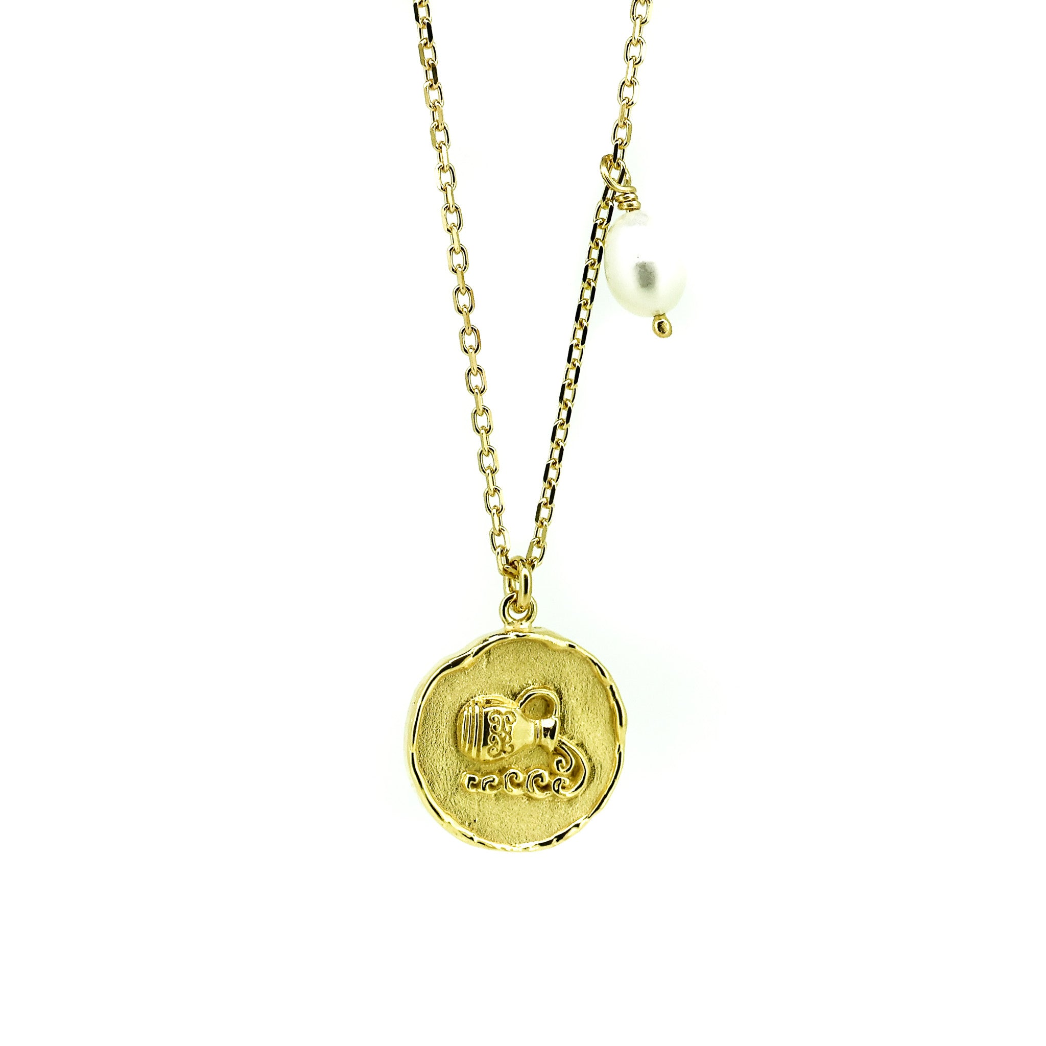 aquarius zodiac necklace