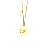 aquarius zodiac necklace