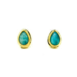 Azure Whisper Larimar earrings – dainty ocean-inspired jewellery