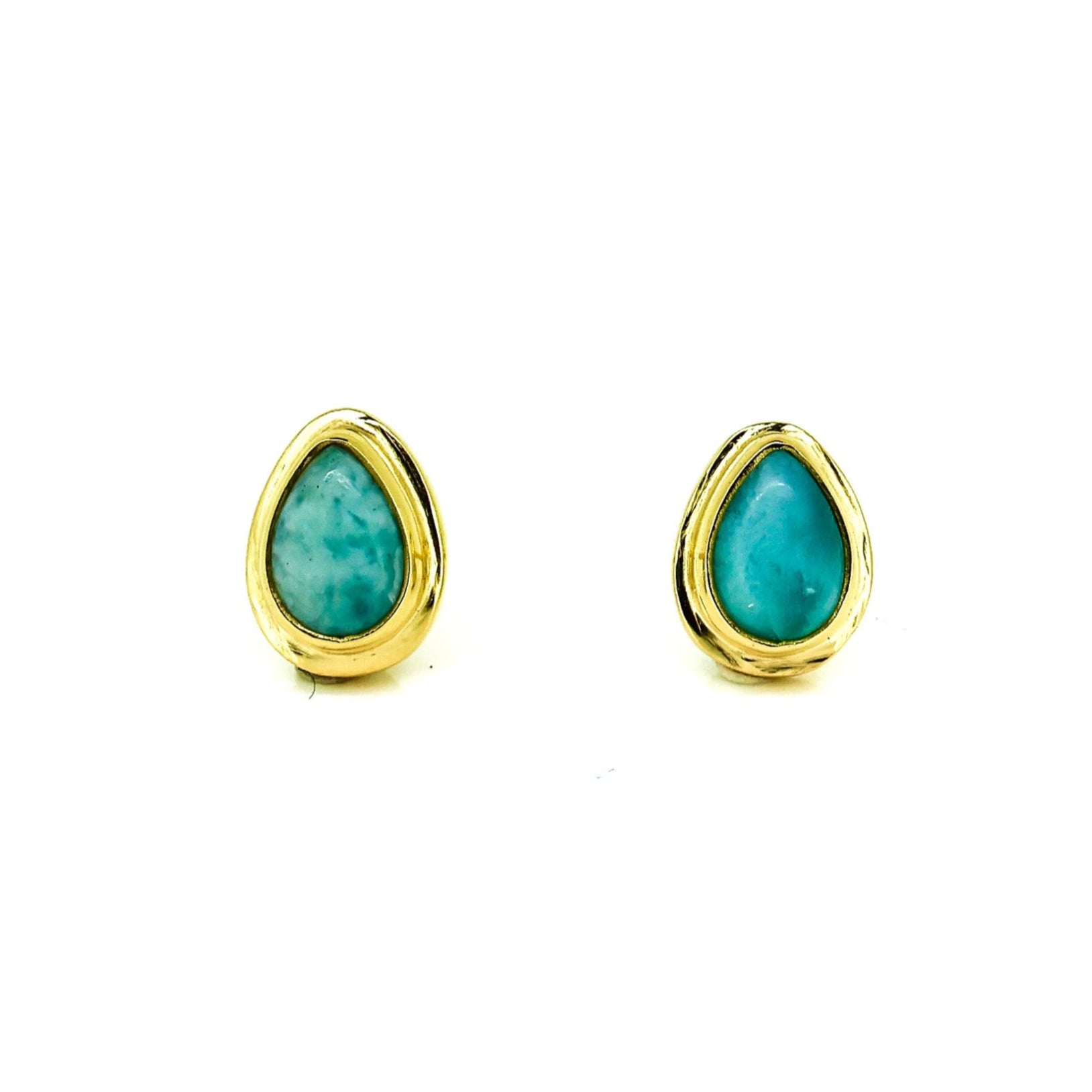 Azure Whisper Larimar earrings – dainty ocean-inspired jewellery