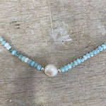 blue lagoon larimar pearl necklace