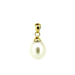 9ct gold white pearl pendant
