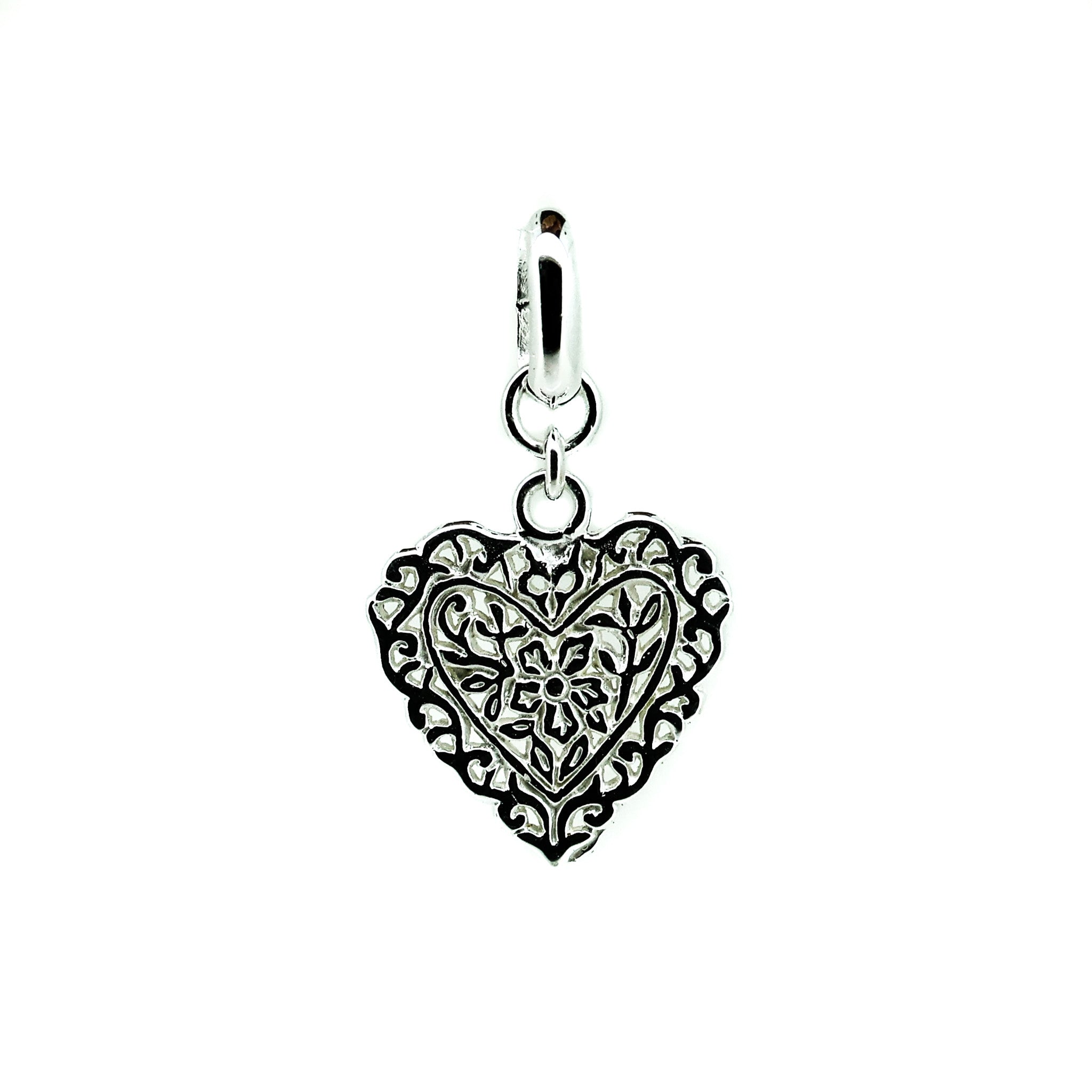 dainty heart charm or pendant