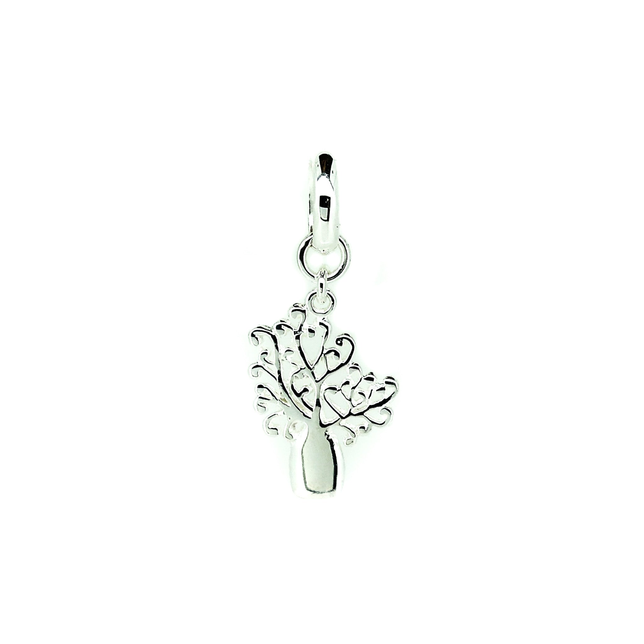 Dainty sterling silver boab tree pendant designed in Broome