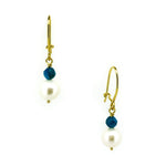 festival pearl apatite earrings gold