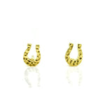 gold horseshoe studs