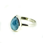 silver larimar ring