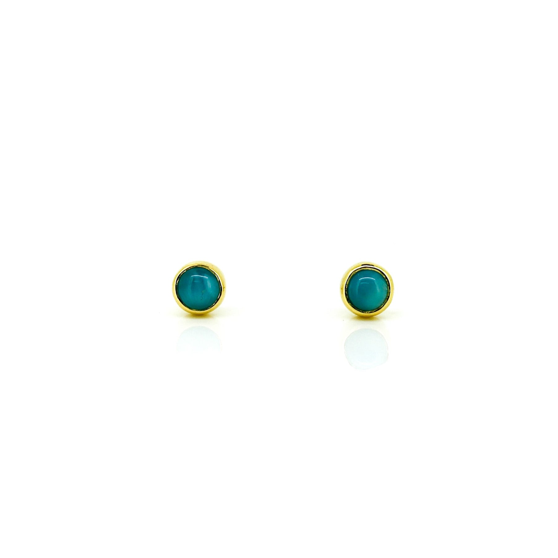 small larimar studs