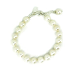 childrens pearl silk knot bracelet