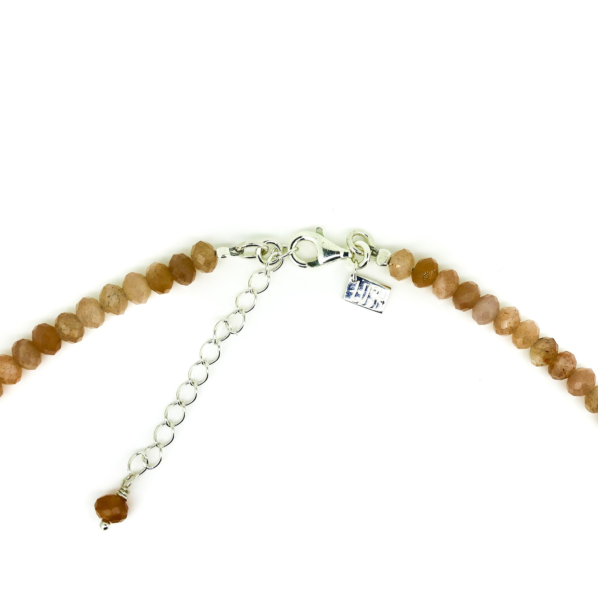gemstone moonstone beaded necklace with pearl
