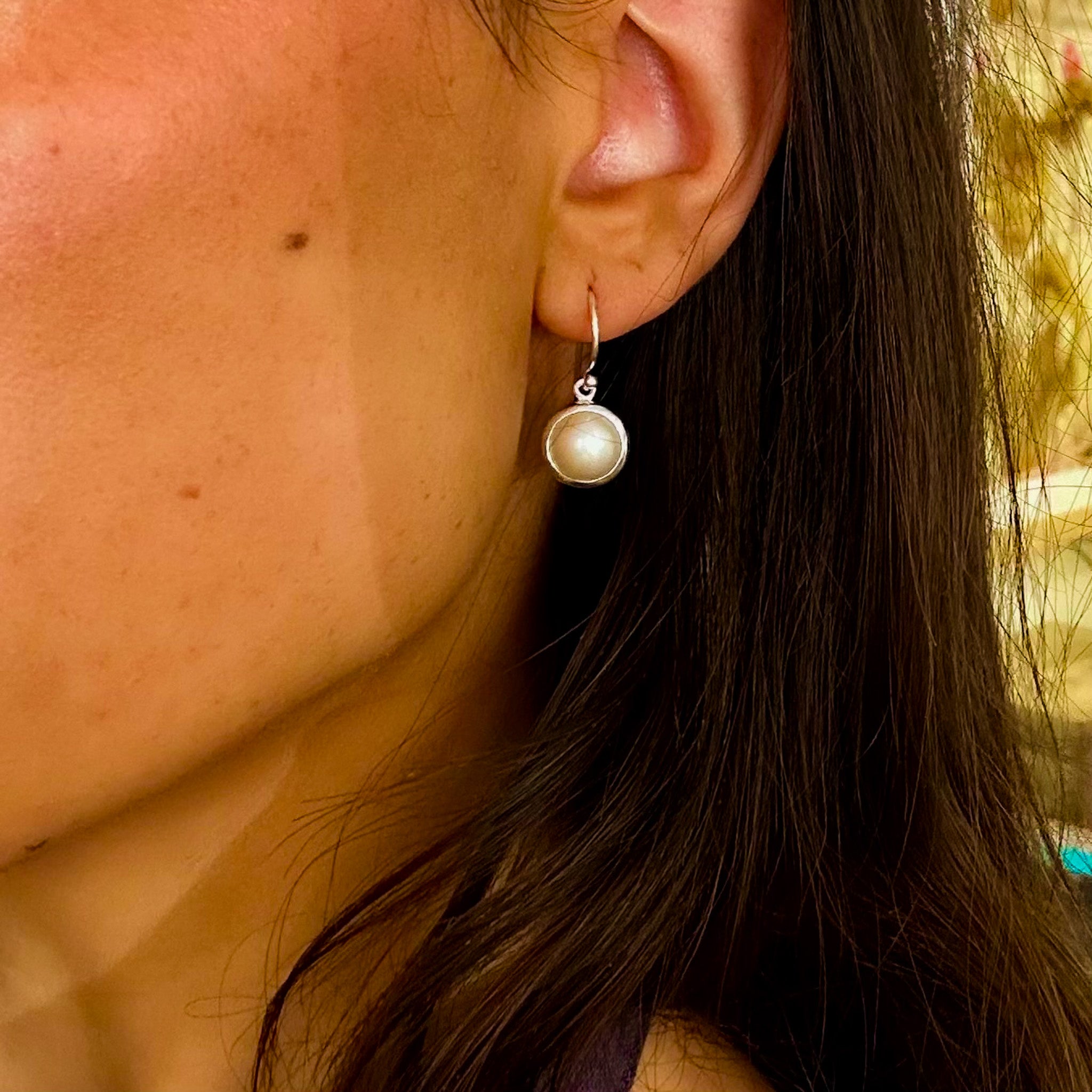 mabe pearl earrings australia