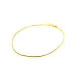 gold snake chain anklet