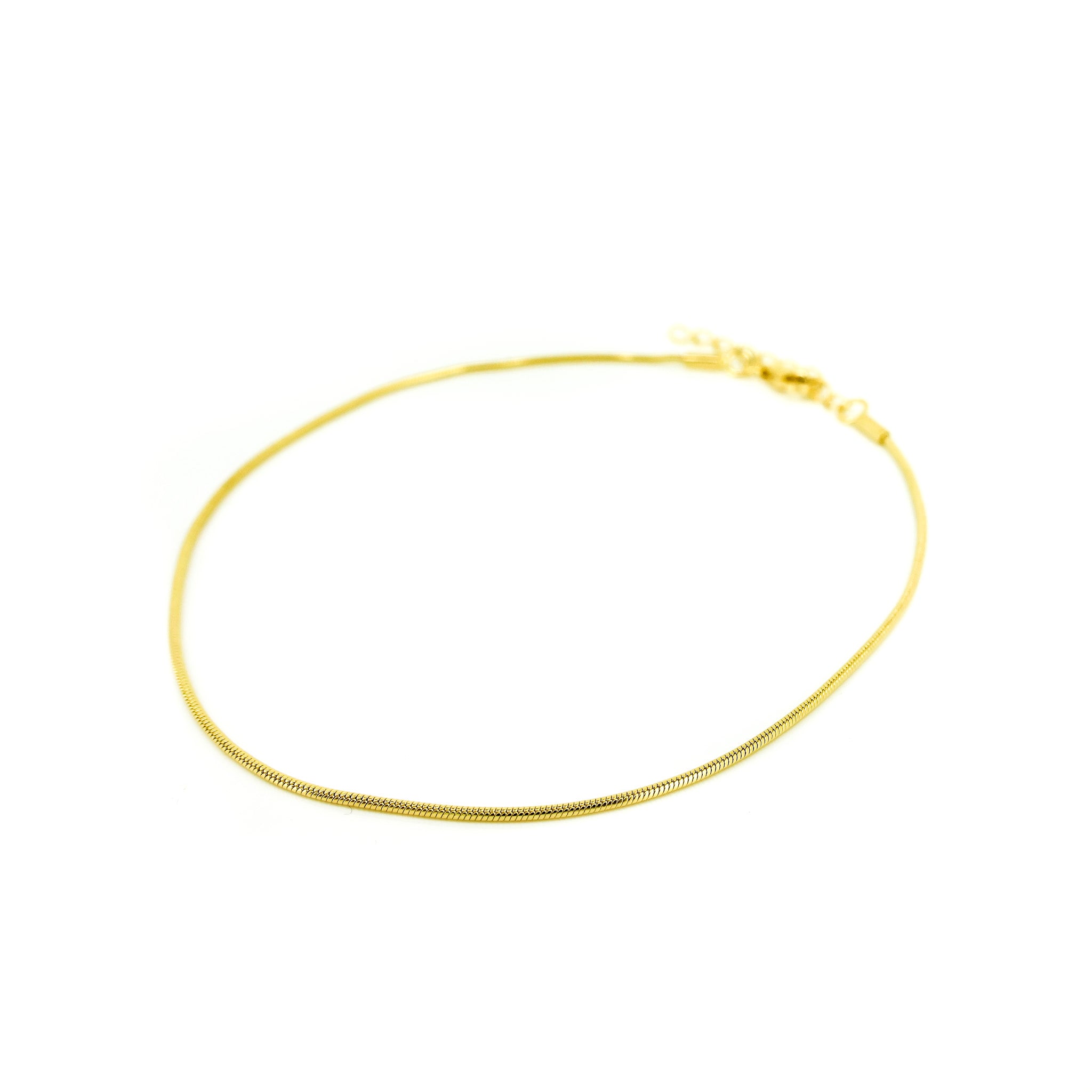 gold snake chain anklet