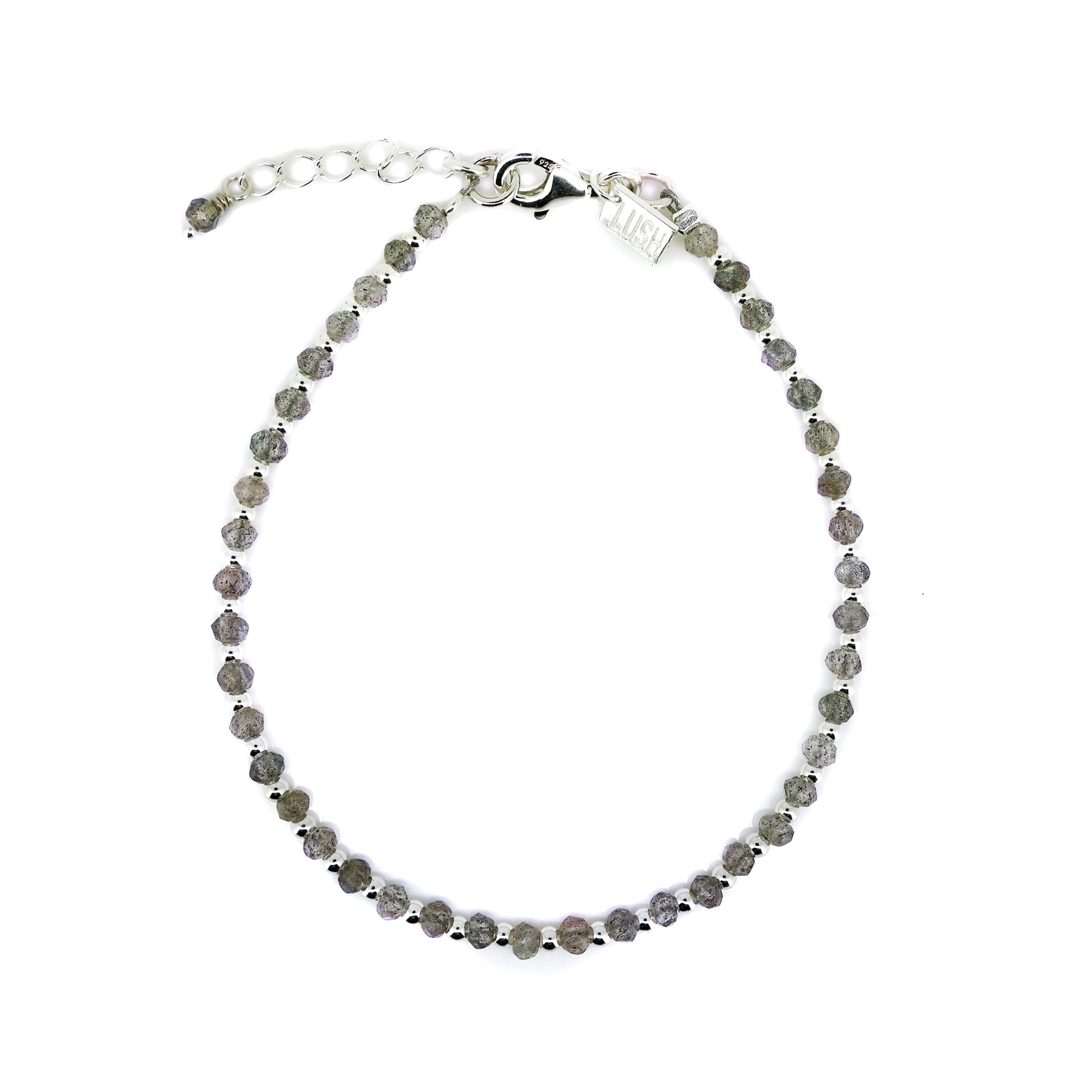 handmade labradorite silver bracelet