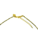 beaded gold and gemstone necklace