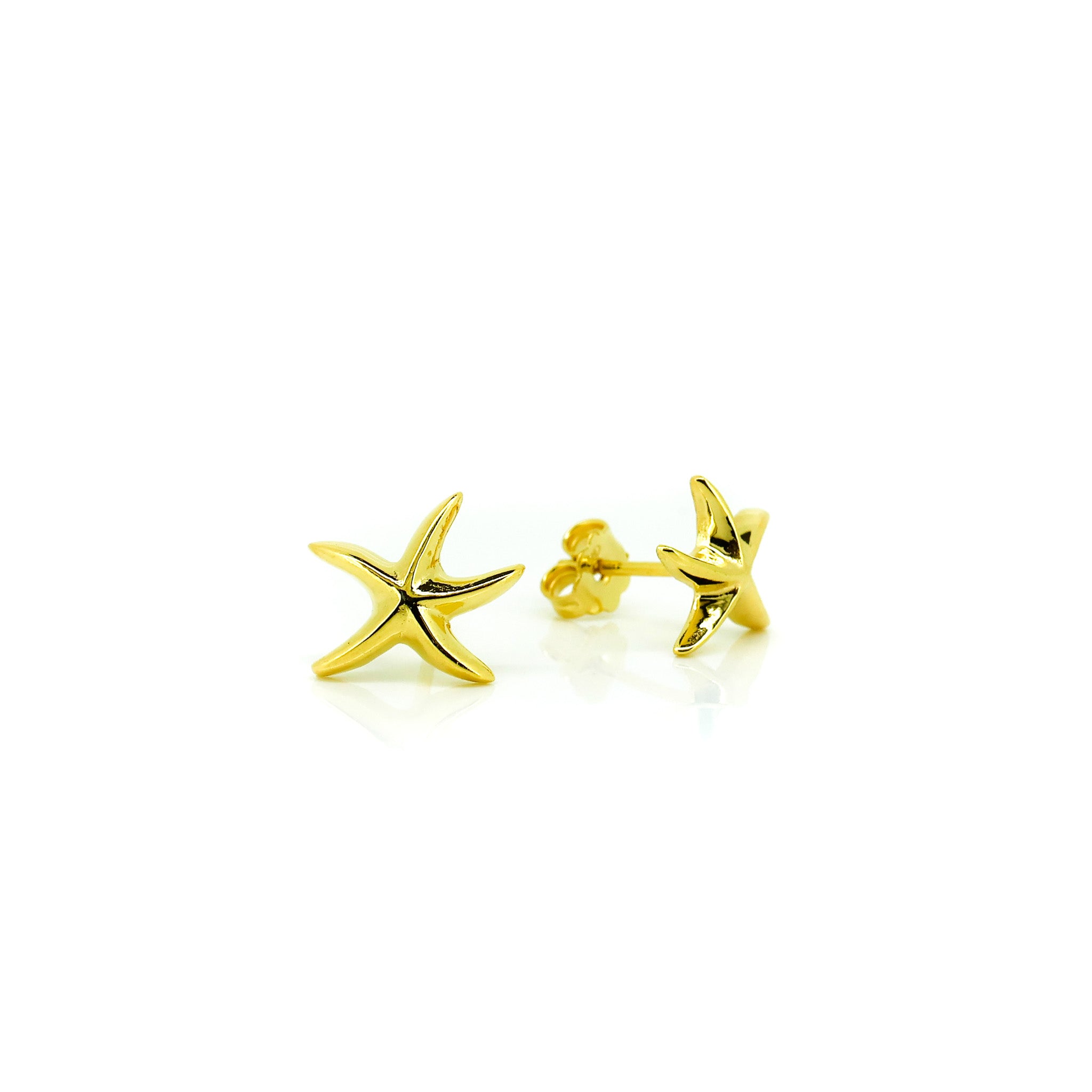 gold starfish studs
