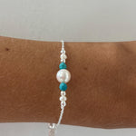 silver tassel bracelet