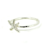 silver starfish ring