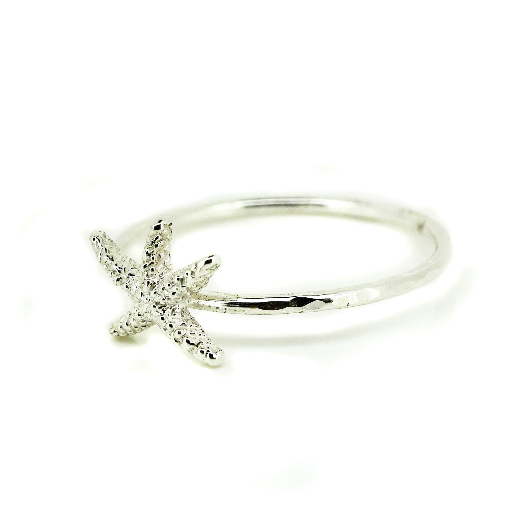 silver starfish ring