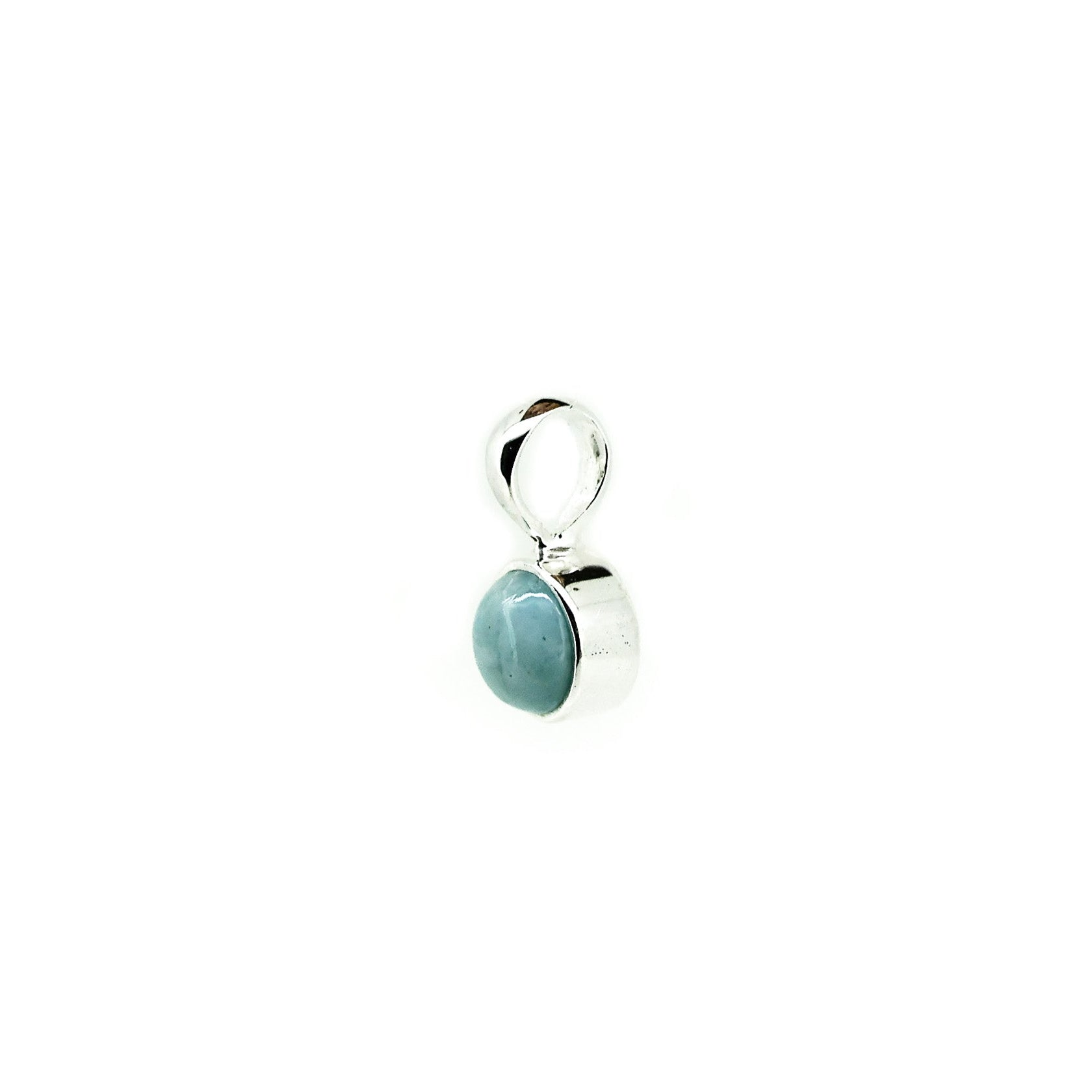 Broome jewellery designed dainty larimar pendant
